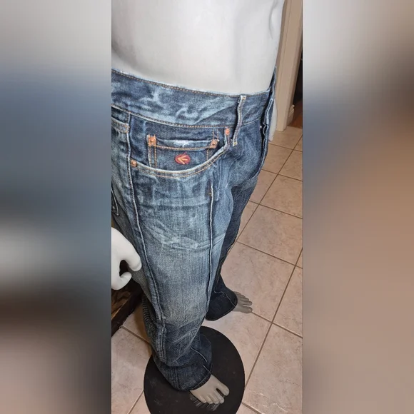 Energie Classic Blue Straight-Leg Jeans - Picture 8 of 13